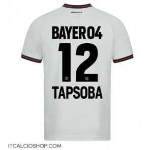 Bayer Leverkusen Edmond Tapsoba #12 Seconda Maglia 2023-24 Manica Corta